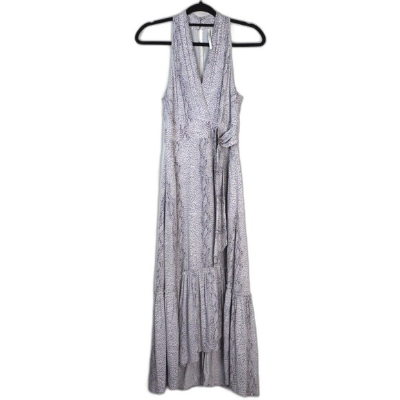 by Anthropologie‎ Marfa Maxi Dress Sz 0 EUC Snakeskin Summer Feminine Romantic - Picture 2 of 12